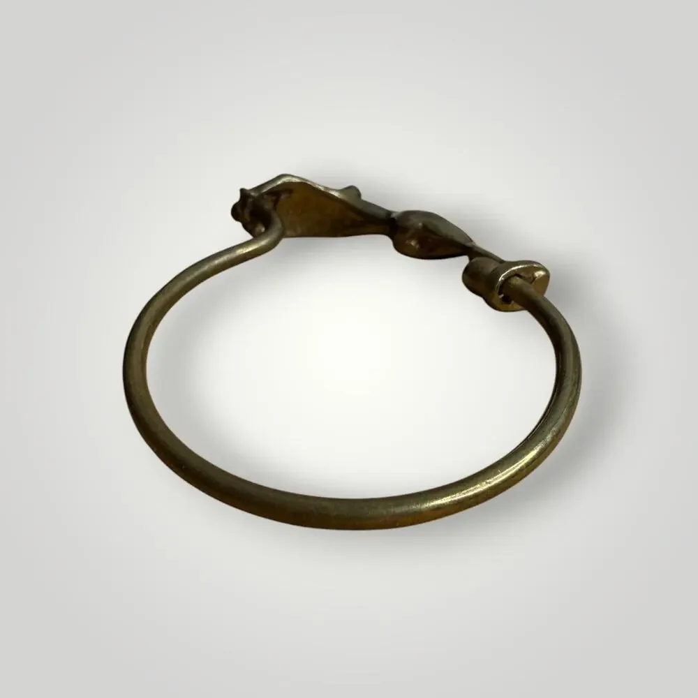 Rare Christopher M Jupp Brass Key Ring Handwrought Nude Woman 1985